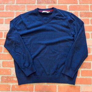 Men’s Nautica Brand V-Neck Sweater Blue XL